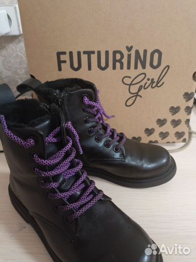 Ботинки осенние для девочки 32р