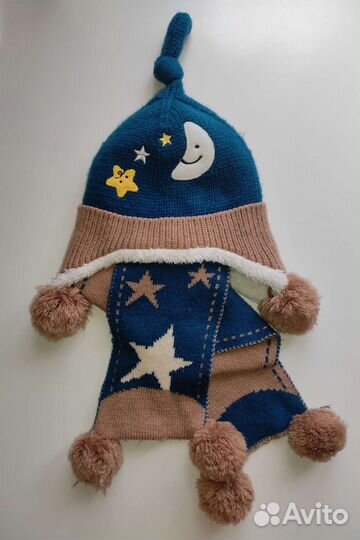 Комплект шапка/шарф б/у