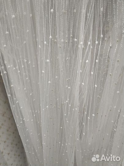 Тюль новый с пупырышками