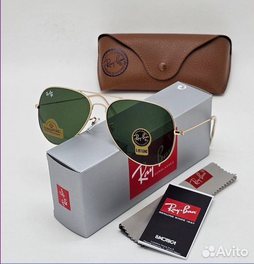 Мужские классические очки Ray Ban авиаторы