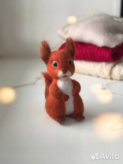 Белка валяная ручная работа