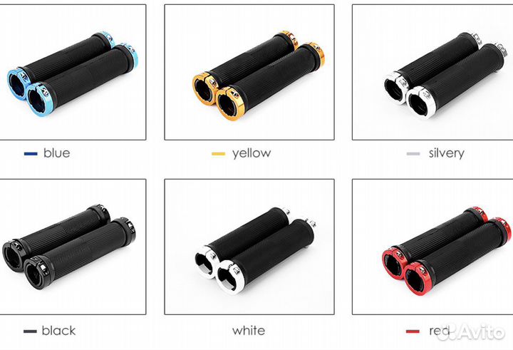 Грипсы (ручки ) для велосипеда с зажимами