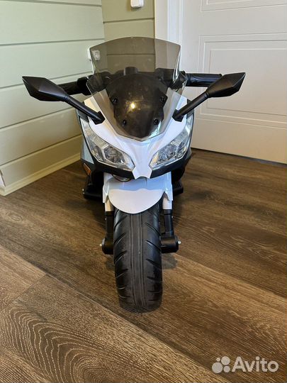 Детский электромотоцикл Kawasaki Ninja (12V, EVA