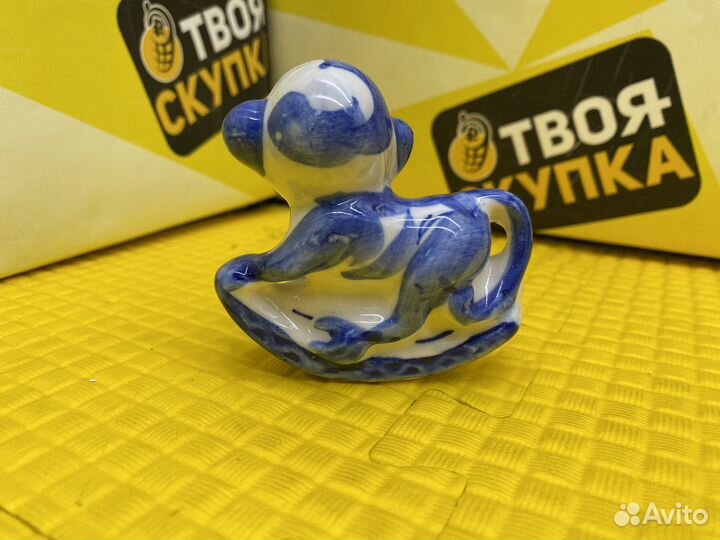 Гжель «Обезьянка» И.1945