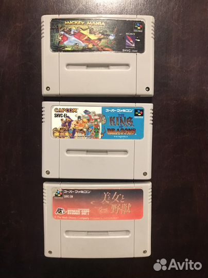 Картриджи Super Nintendo