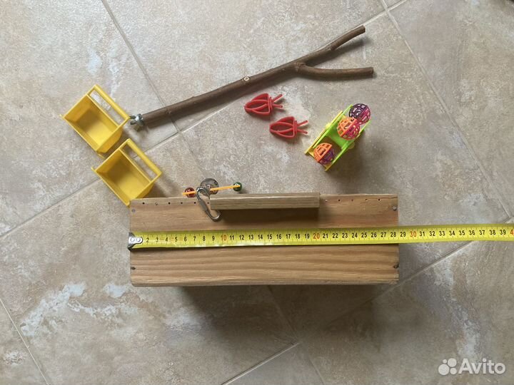 Эко Клетка-переноска + игрушки для птиц/грызунов