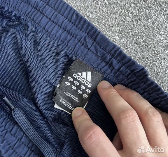 Винтажные штаны adidas essentials на утяжках