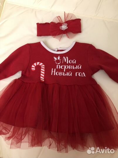 Платье на Новый год для девочки 62