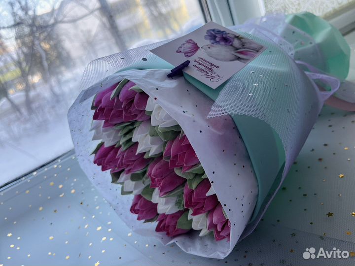 Зефирные тюльпаны