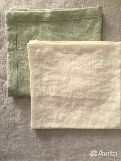 Льняные салфетки и дорожка (раннер)