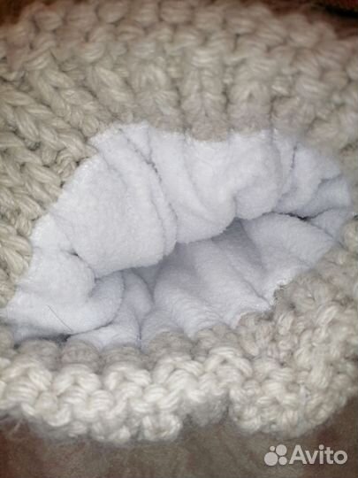 Шапка женская зимняя теплая на флисе