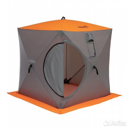 Палатка зимняя Куб 1,8х1,8 orange lumi/grey Helios