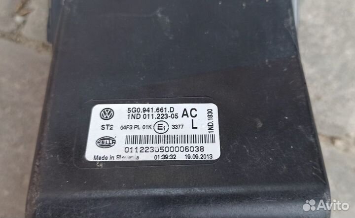 Птф левая Volkswagen Golf 7