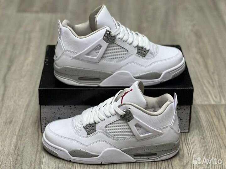 Кроссовки Air Jordan 4 Retro White Oreo (36-45)