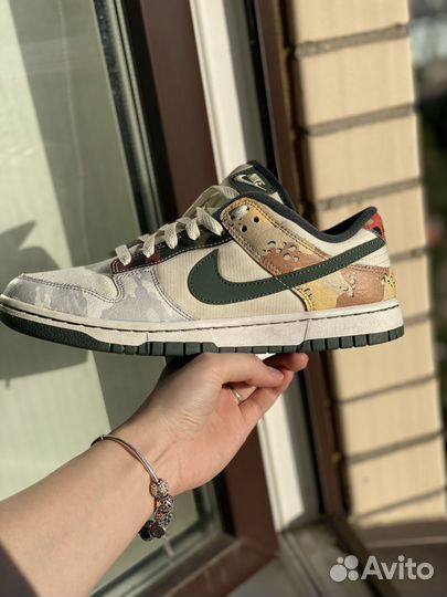 Кроссовки Nike Dunk Low SE Sail Multi Camo (42 )