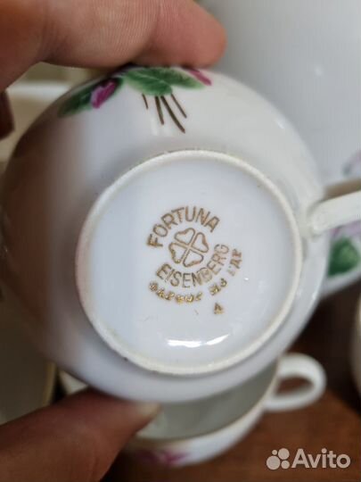 Фарфоровый чайный сервиз гдр fortuna