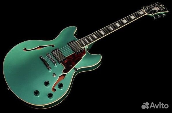 Полуакустическая гитара DAngelico + Аксессуары