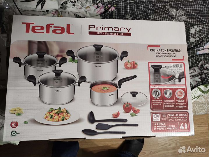Новый Набор посуды Tefal 11 предметов