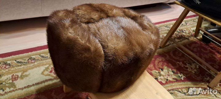 Норковая шапка мужская,размер 57-59