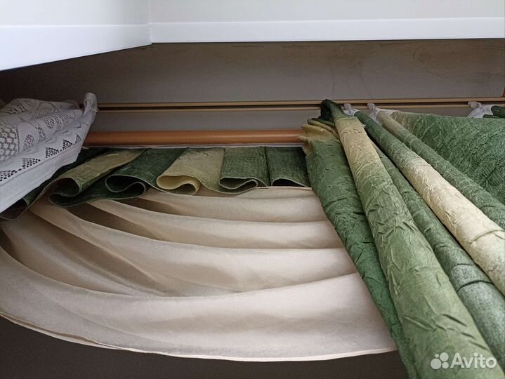 Шторы с ламбрекеном + карниз