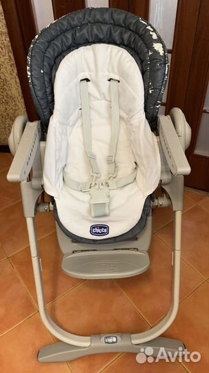 Детский стульчик для кормления chicco polly