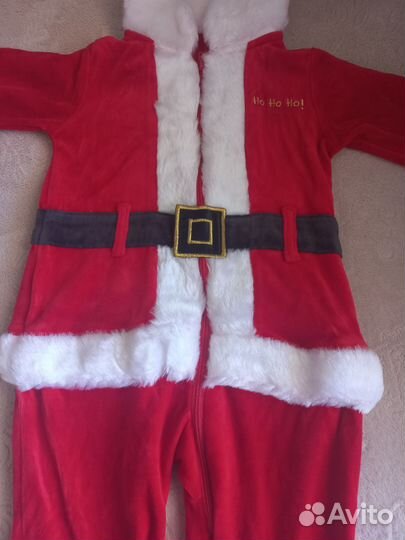 Костюм деда мороза на 3-9 месяцев