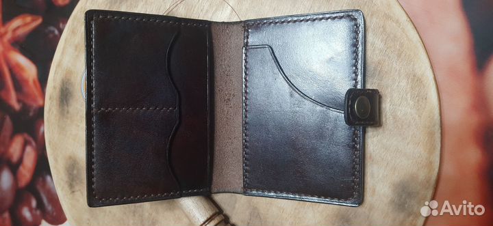 Кошелек кожанный мужской ручной работы