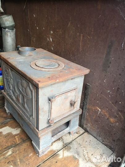 Печь буржуйка разборная,чугунная СССР