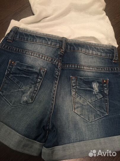 3 вещи : Джинсовые шорты Zara, Mayoral, футболка M