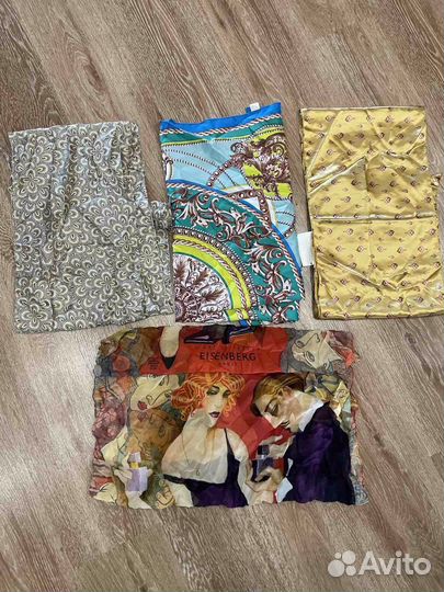 Легкие шарфики, платки и головные уборы