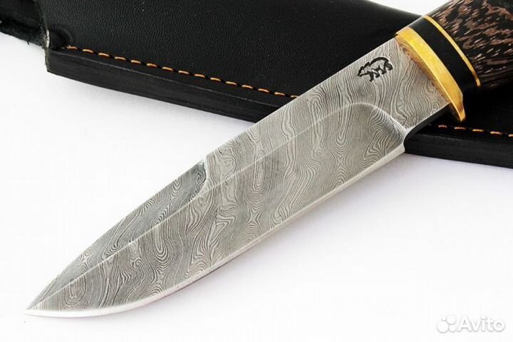 Нож Лесник из дамаской стали