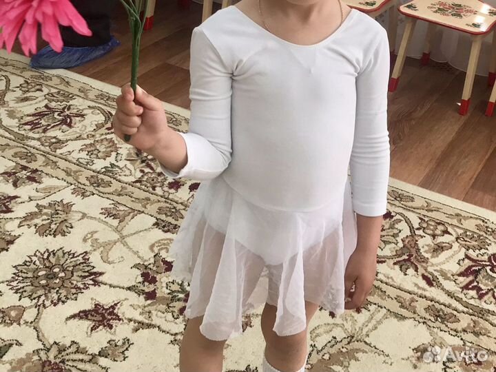 Гимнастический купальник+ юбка