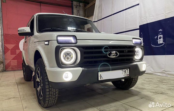 Нива niva 4x4 фары оптика перед тюнинг