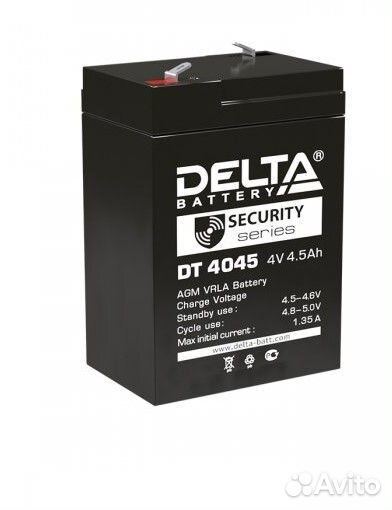 Аккумулятор Delta DT 4045 (47) (4V / 4.5Ah)