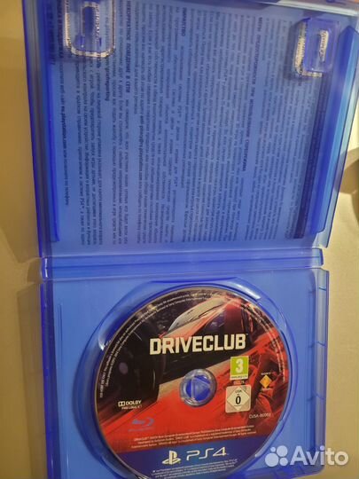 Диск Drive club на Playstation 4