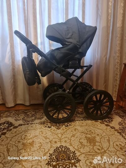 Коляска 2 в 1 эко кожа IndigoMiоPlus 14