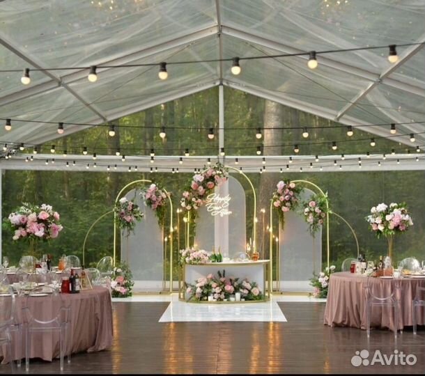 Декор свадьбы за городом