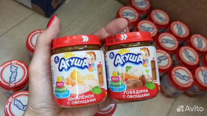 Агуша Творожки, пюре, каша, смесь, мясо, кефир