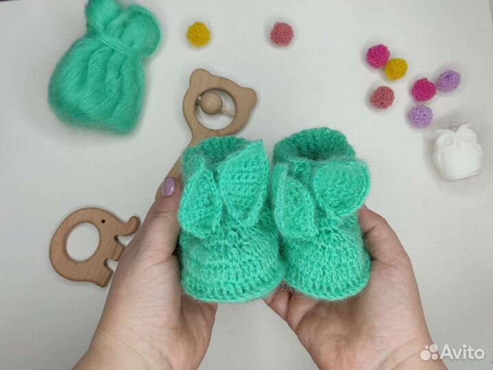 Пинетки вязаные ручная работа