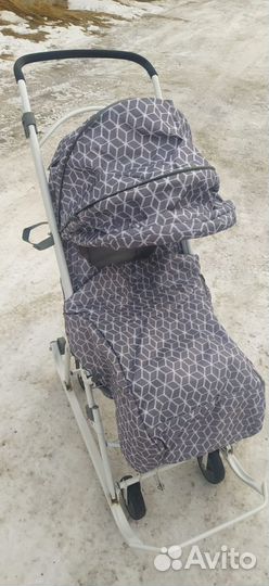 Санки коляска nika kids