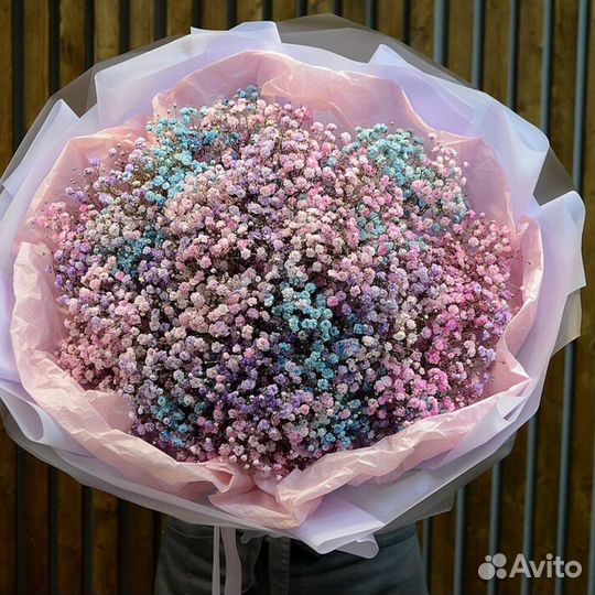 Большой Букет из Гипсофилы. Цветы. Доставка