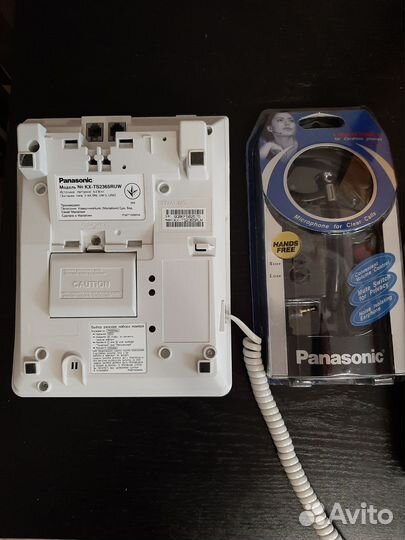 Телефон Panasonic KX-TS2365RUW с гарнитурой