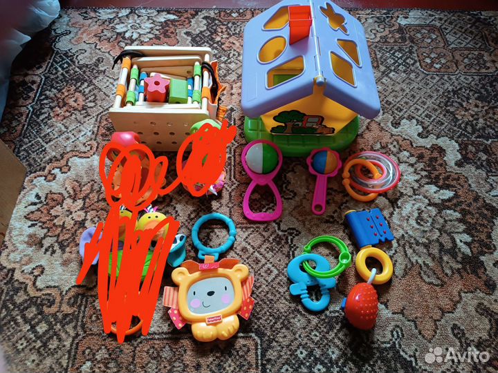 Djeco hape паровозик жираф Fisher Price