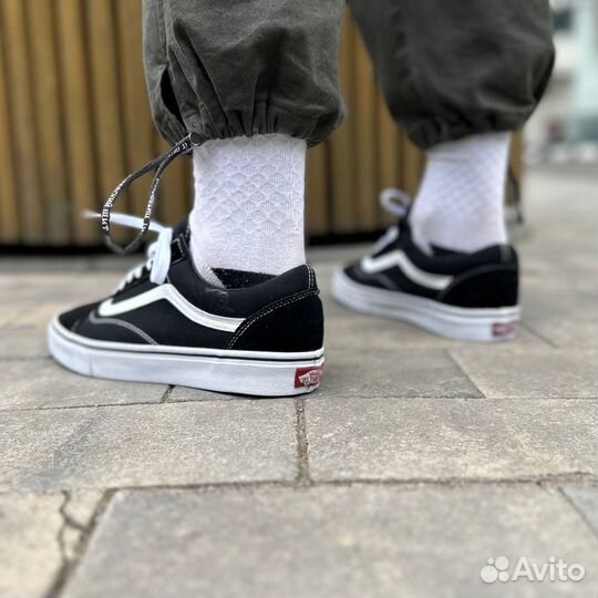 Кеды vans черно-белые