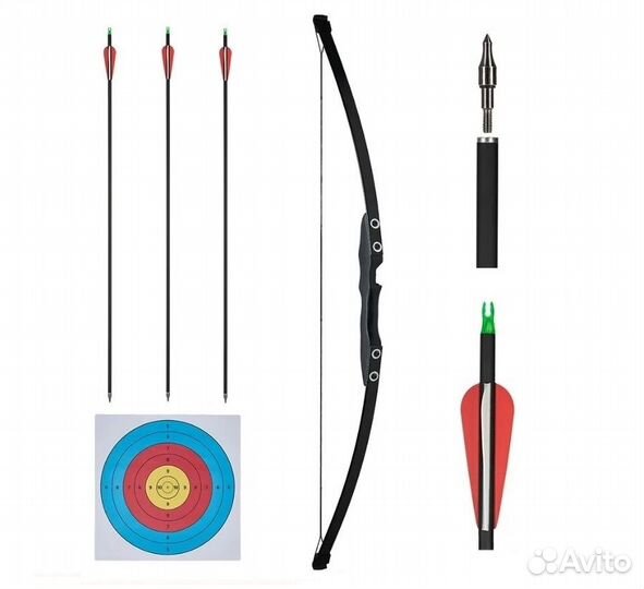 Лук для стрельбы рекурсивный со стрелами