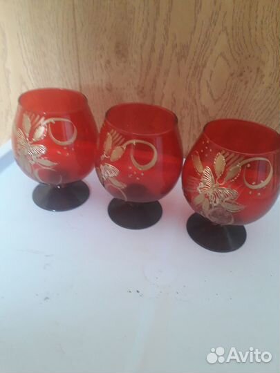 Рюмки цветное стекло СССР