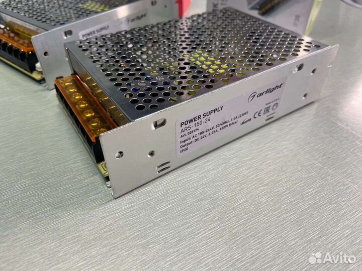 Блок питания, трансформатор 24v, 24в, ARS-150-24