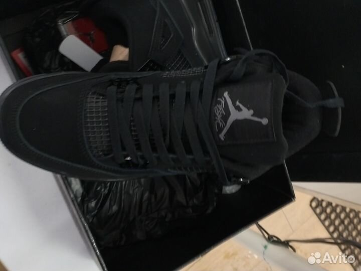 Кроссовки air Jordan 4 retro black cat