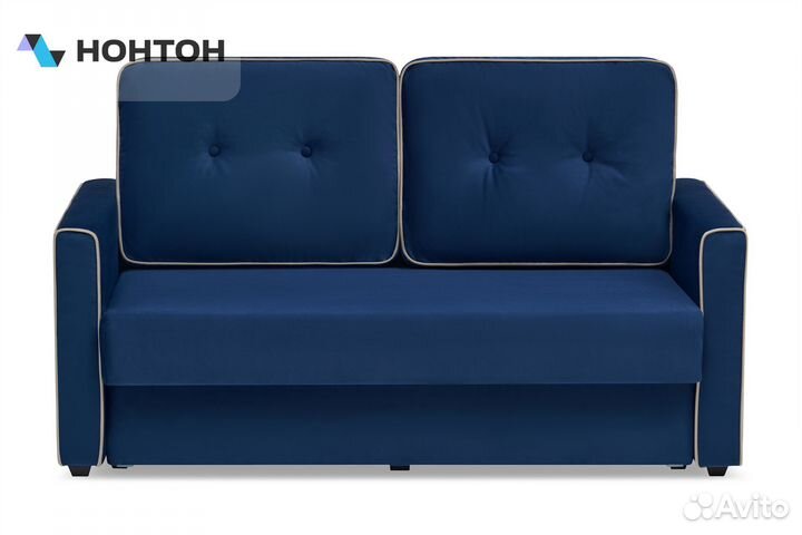 Диван еврокнижка Леон темно-синий