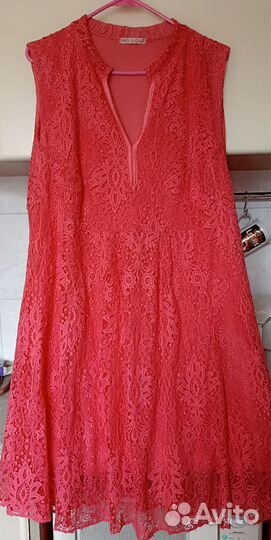 Летнее кружевное Итальянское платье 50-52